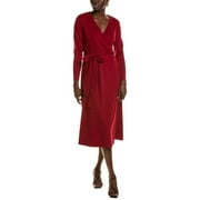 Anne Klein womens Surplice Midi Dress, s, Red